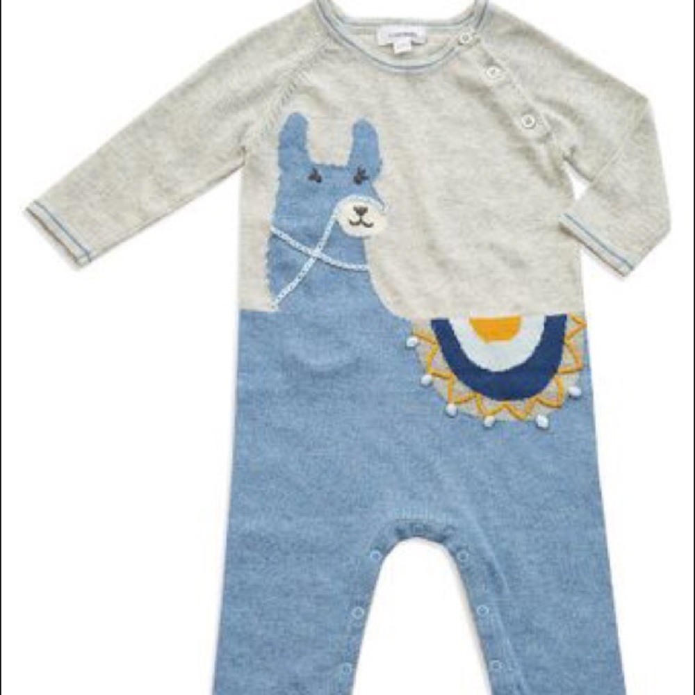 *EGU* Angel Dear Llama Knit Romper & Hat